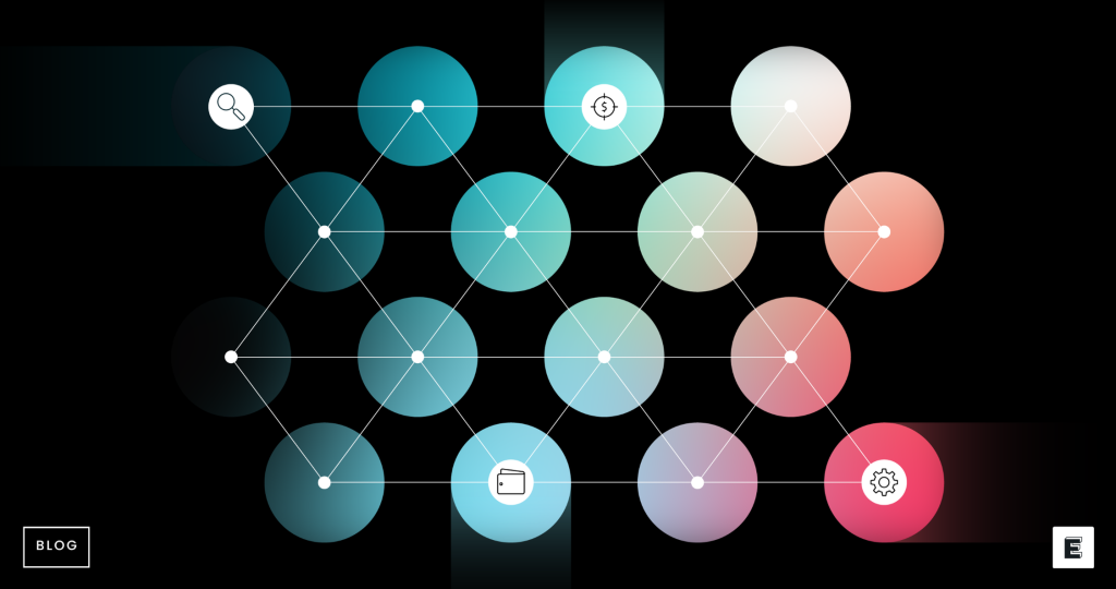 Circles with connecting lines between them