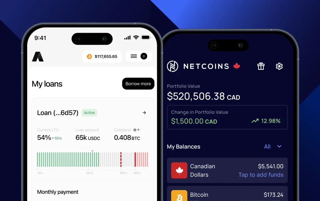Borrow against your BTC or ETH with APX Lending through Netcoins. No credit check, same-day funding, and fully insured BitGo custody—the safest crypto loans in Canada.